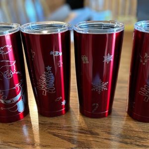 New, engraved tumblers, price gets all four.